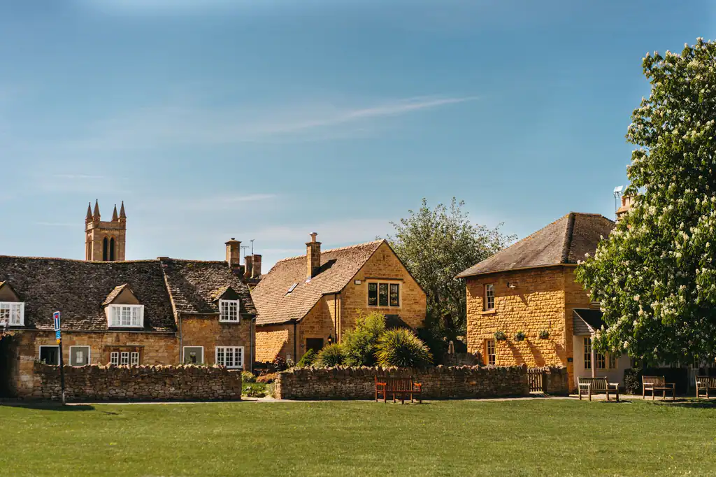 Village green with church and houses near Hungerford, drainage services by The Drain Masters
