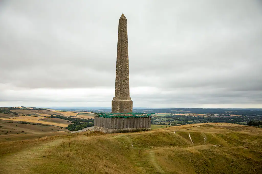 Monument on the Wiltshire downs near Marlborough, drainage services by The Drain Masters